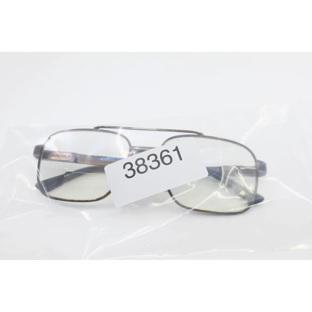 Marcolin MA3005 049 Brown Aviator Eyeglass Frames Mens 57-17-145 Double Bridge